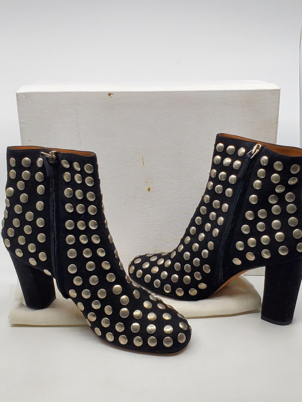 Iro Studded Suede Ankle Boots